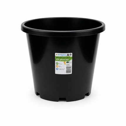 IP Plastics Black Pots 5 Pack