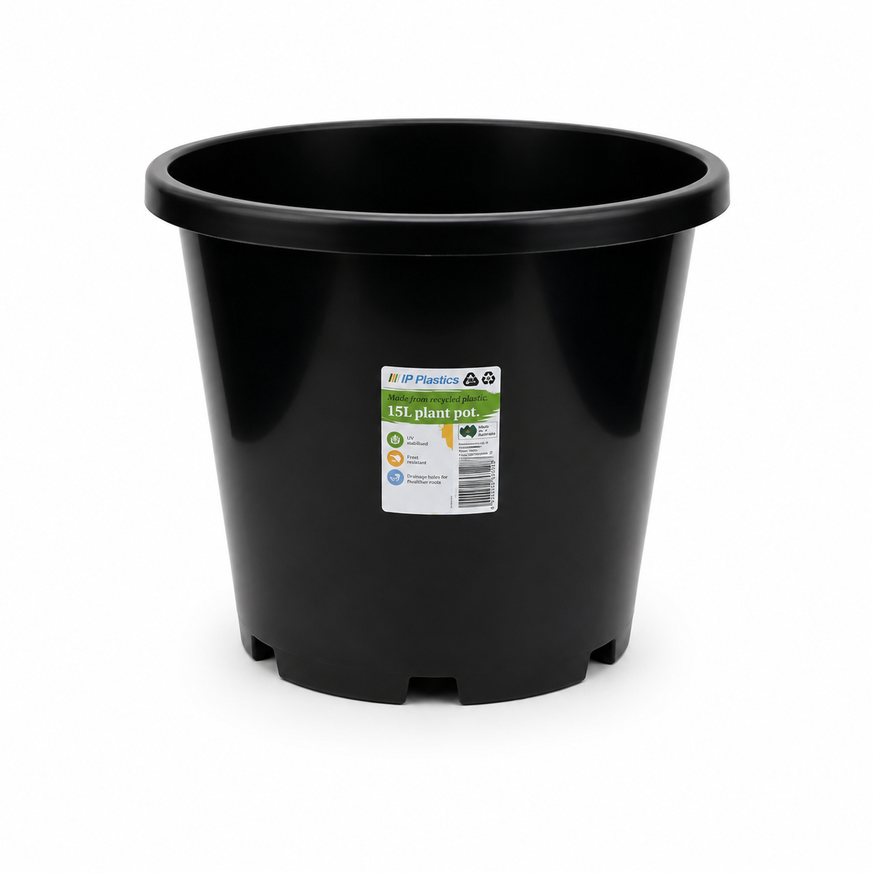 IP Plastics Black Pots 5 Pack