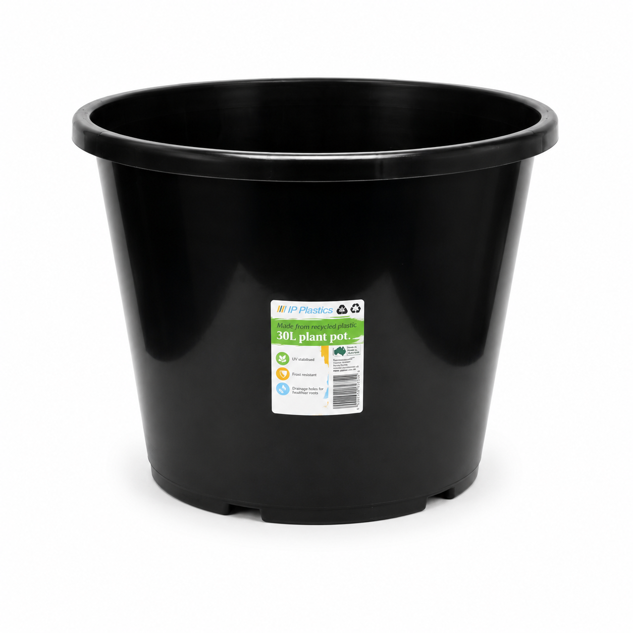 IP Plastics Black Pots 5 Pack