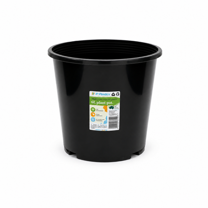 IP Plastics Black Pots 5 Pack