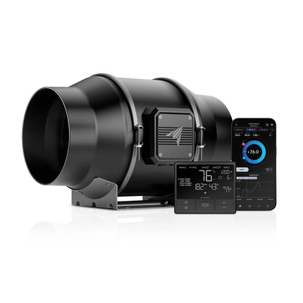 AC Infinity CloudLine T6 150mm Inline Fan with Temp/Humidity Controller