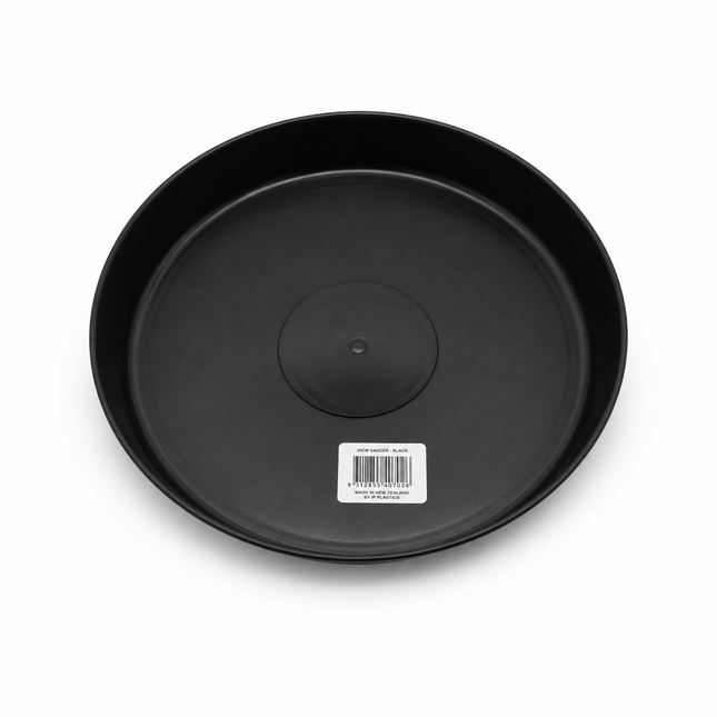 IP Plastics Black Saucers 5 Pack