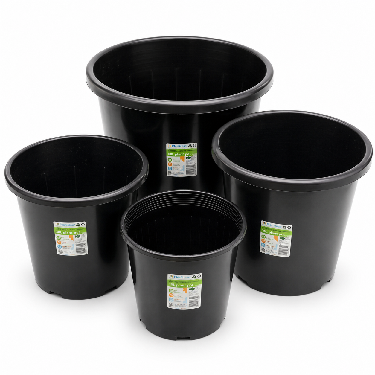 Black Pots 5 Pack