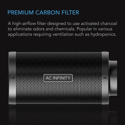 AC Infinity 100mm Carbon Filter with Australian Charcoal