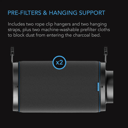 AC Infinity 100mm Carbon Filter with Australian Charcoal